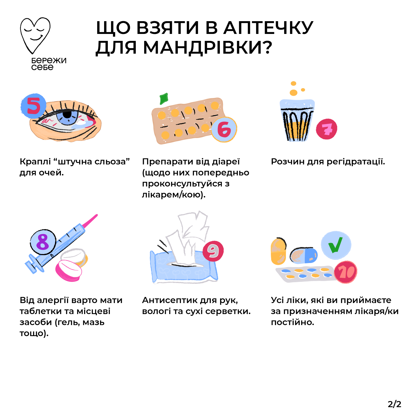 На всякий случай. Эти вещи должны быть в аптечке, даже если вы едете в короткое путешествие